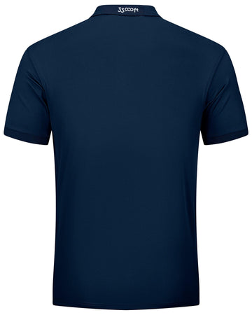 Men's Golf Polo Short Sleeve Collared T-Shirt 33,000ft